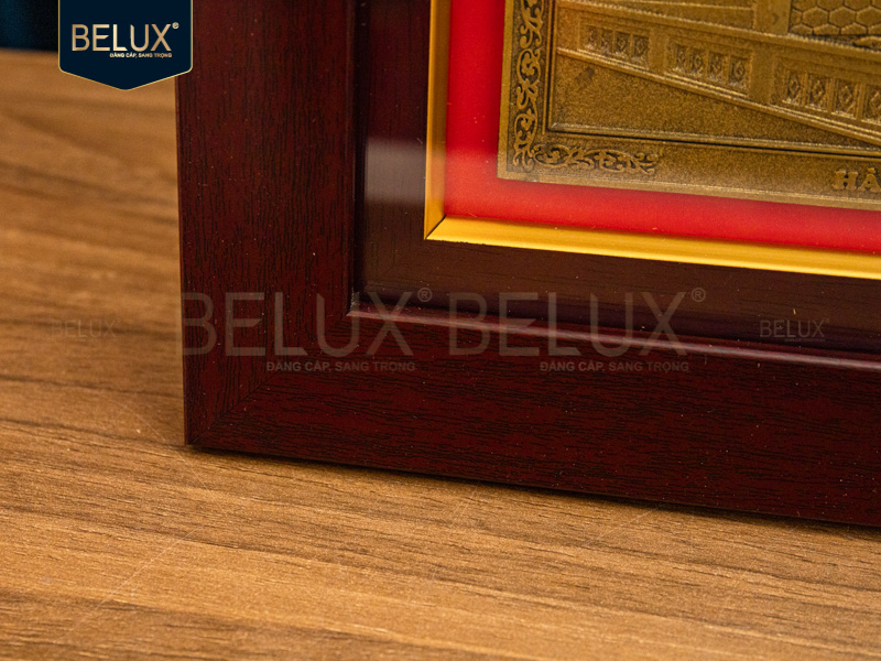 Tranh Chùa Một Cột bằng đồng 26x21cm